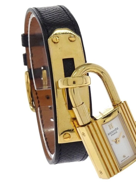 Hermes Kelly Watch Quartz Watch Black □D 178003 main image 9